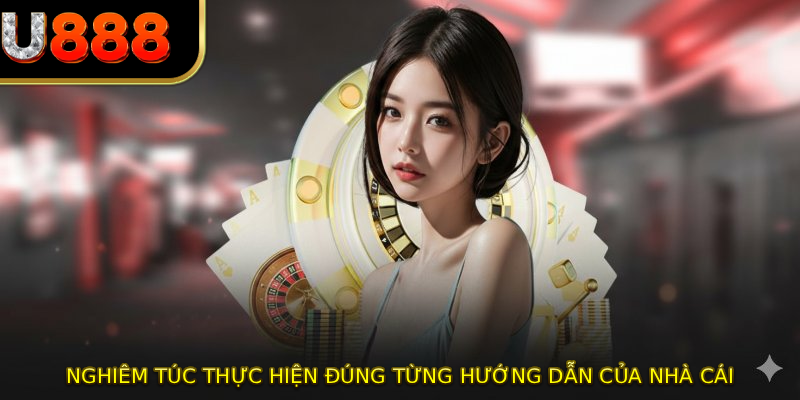 Nghiêm túc thực hiện đúng từng hướng dẫn của nhà cái